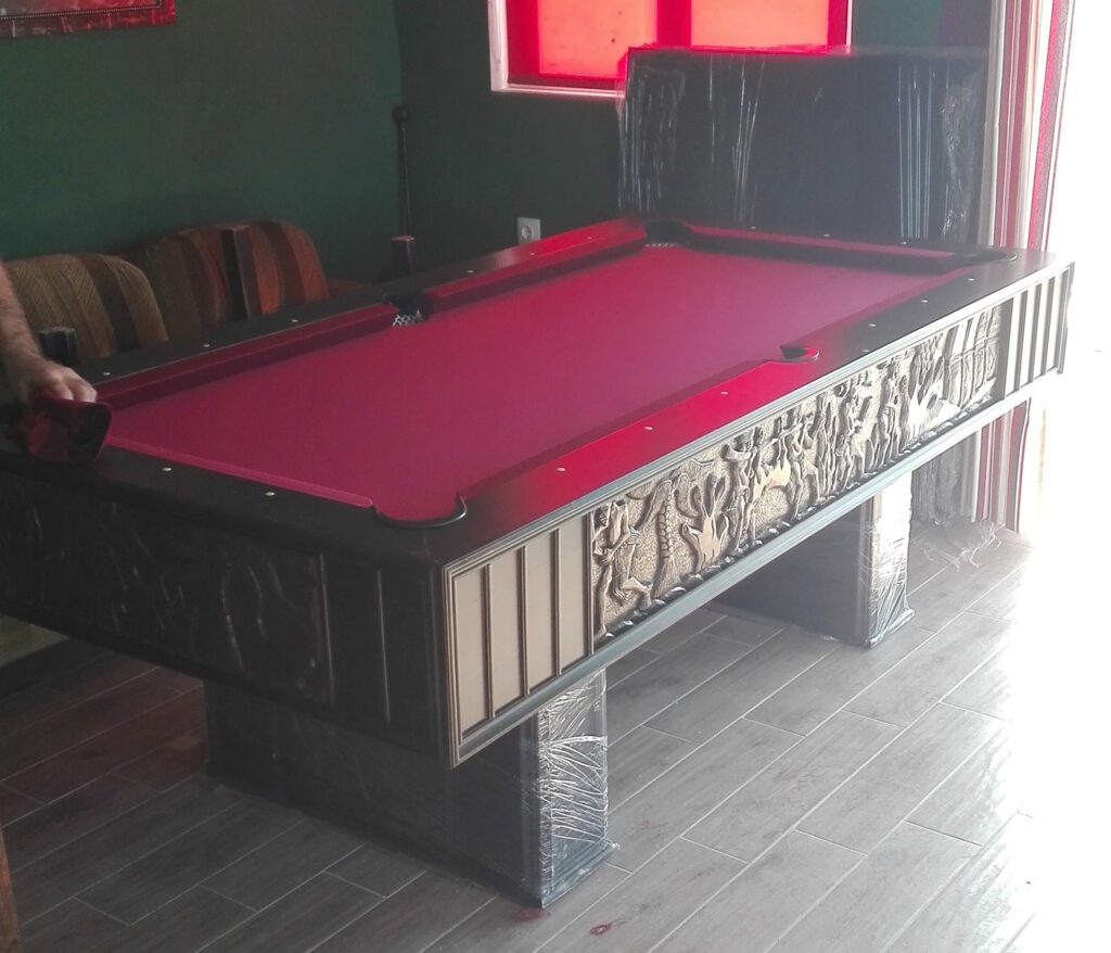 Φωτογραφία τραπεζιού μπιλιάρδου